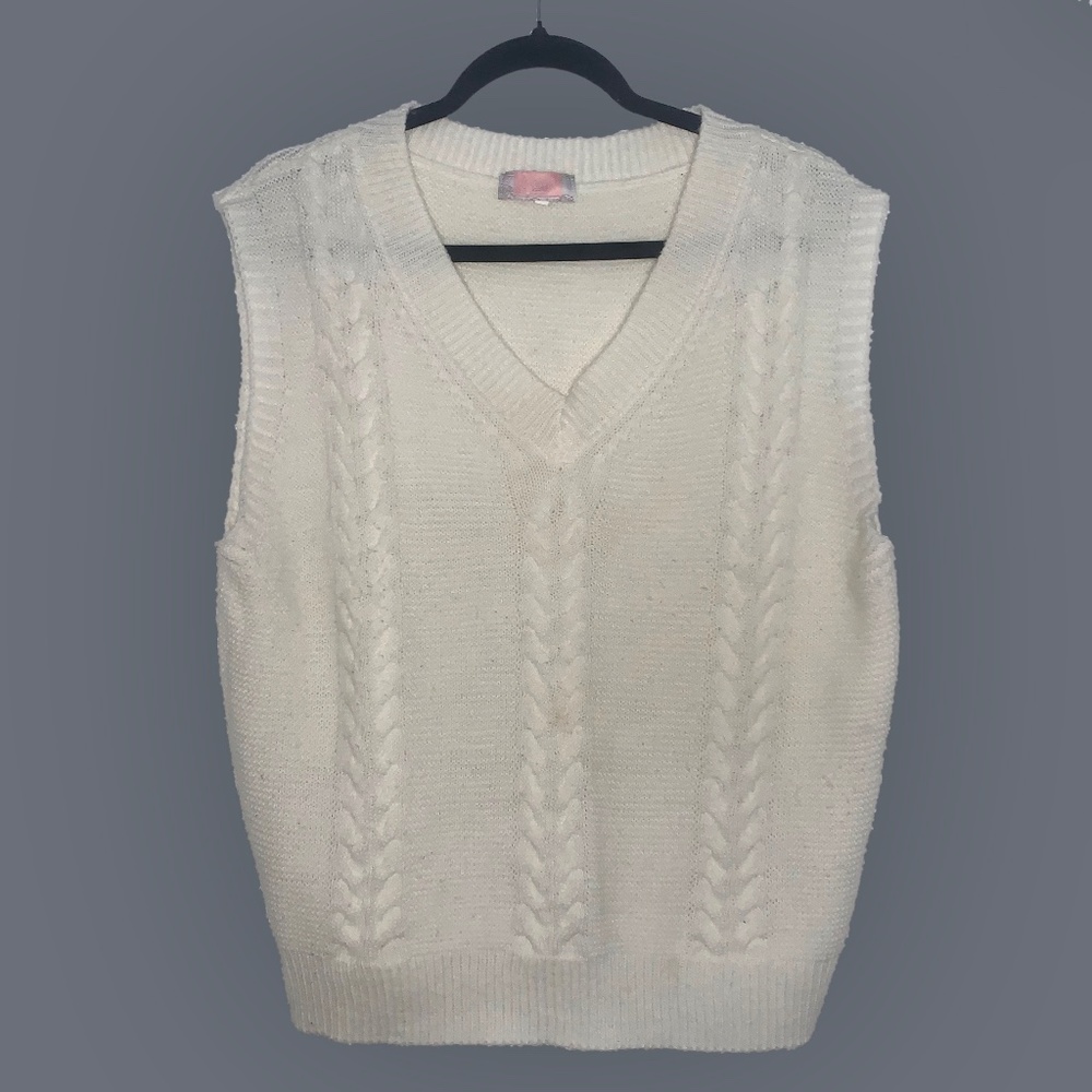 Cream Sweater Vest